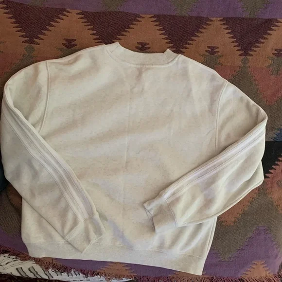 NWOT ADIDAS SPORTSWEAR ESSENTIALS 3-STRIPES HALF-NECK FLEECE SWEATSHIRT - L - Picture 9 of 16